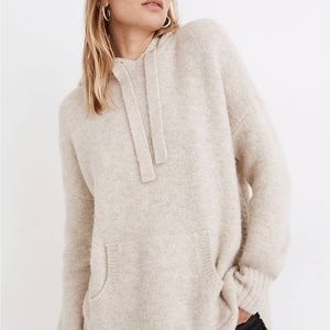 Madewell Wilmington Hoodie Sweater Size L Cream